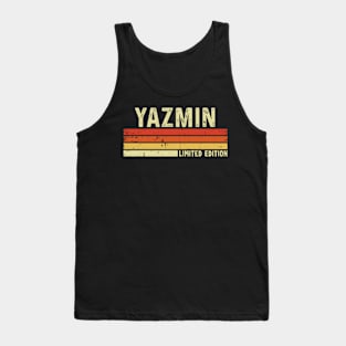 Yazmin Name Vintage Retro Limited Edition Gift Tank Top